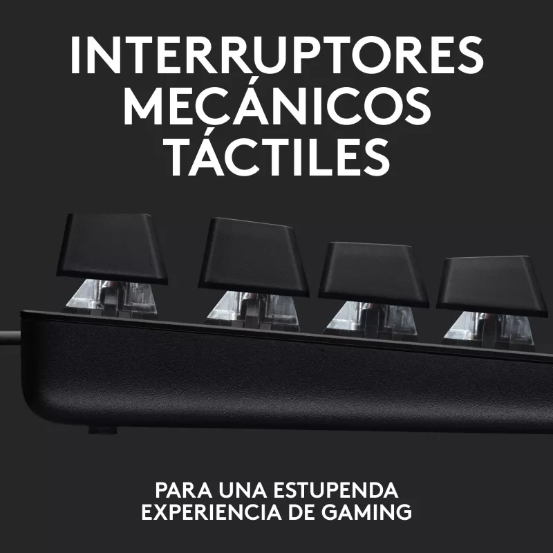 Logitech G G413 TKL SE, com fios, USB, interruptor mecânico, QWERTZ, LED, Preto