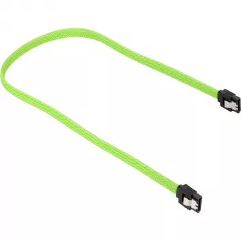 Cabo SATA Sharkoon SATA 3 0,45 m 7 pinos preto verde