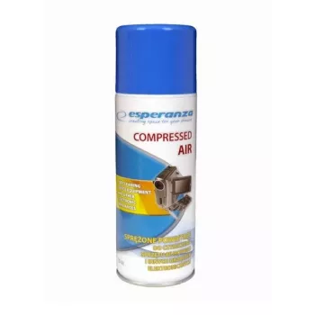 Spray de ar comprimido ESPERANZA ES103 400 ml, azul/branco, não deixa riscos