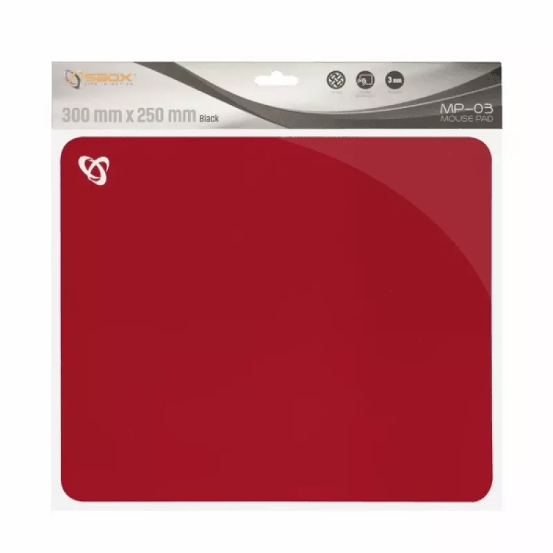 Tapete de rato em gel Sbox MP-03R vermelho