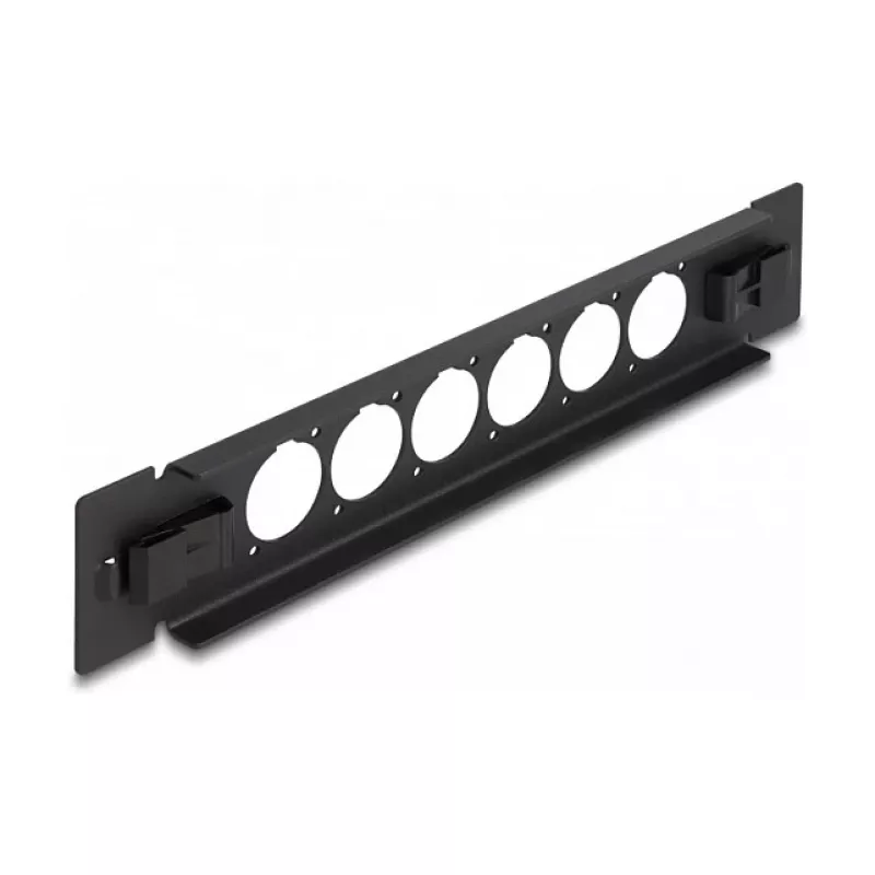 Patch panel DeLOCK 10 polegadas D-Type 6 portas sem ferramentas preto