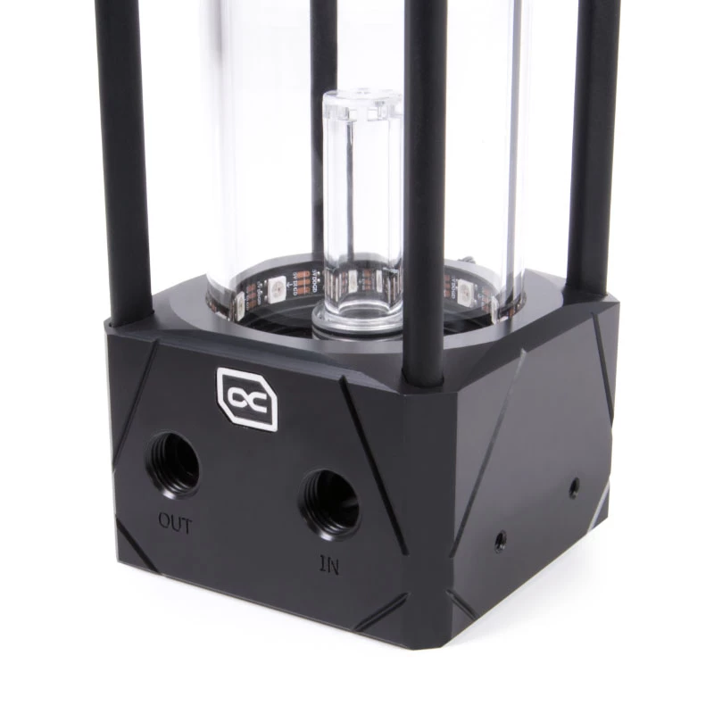 Alphacool Eisbecher Aurora D5 250 mm reservatório com bomba VPP Apex D5, acetal/vidro (13326)
