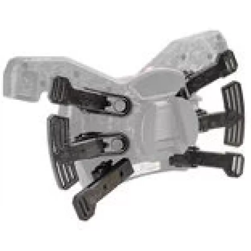 Kit de patilhas de carbono Asetek SimSports - preto