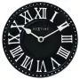 Relógio de parede NeXtime 5187zw London Table, Ø16 cm, preto/branco