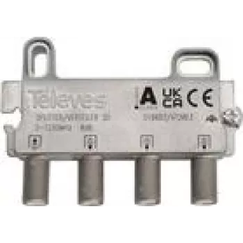 Distribuidor de 3 vias Televes VT38FZ 5–1218 MHz 8 dB – distribuidor coaxial de sinal RF
