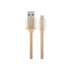Cabo USB 2.0 GEMBIRD CCB-mUSB2B-AMBM-6 — USB A para Micro-USB B, 1,8 m, dourado