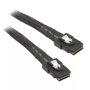 Cabo SilverStone CPS02 - SATA / SAS - com sidebands - SAS 12Gbit/s - 4-Lane - 4 x Mini SAS (SFF-8087) (W) para 4 x Mini SAS (SFF-8087) (W) - 50cm - S