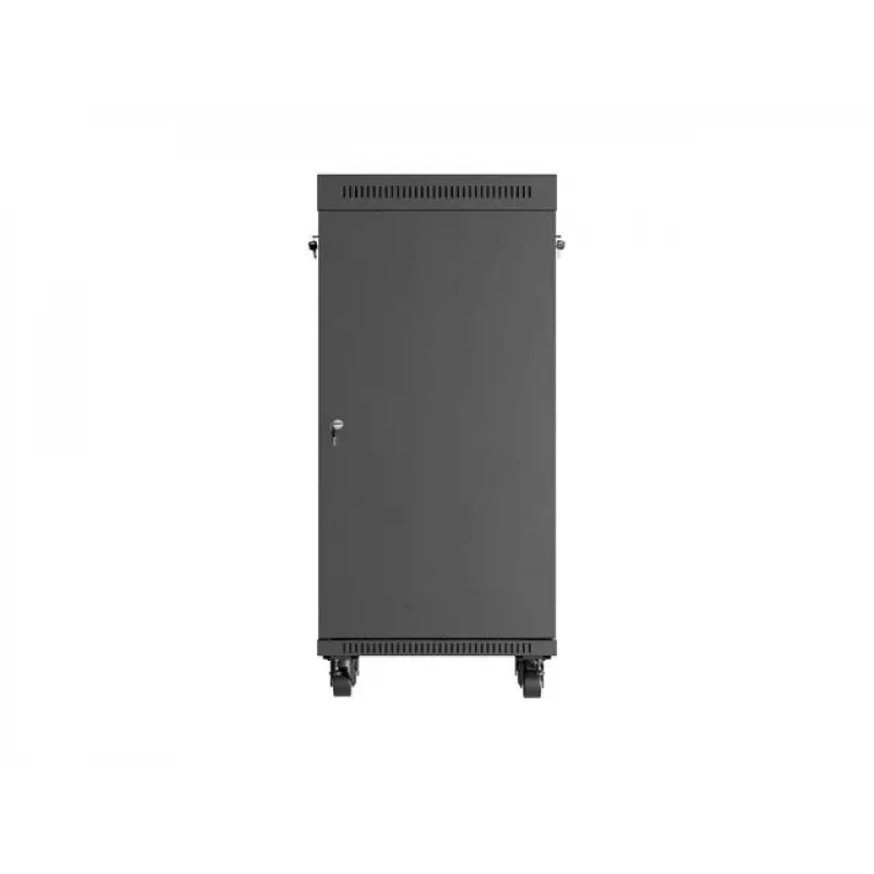 Armário rack autónomo LANBERG FF01-6624-12BL 24U 19 polegadas 600×600 mm, IP20, 1200 kg, preto