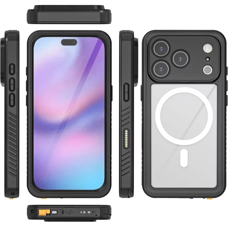 Capa impermeável 4smarts Stark para Apple iPhone 17 Pro compatível com MagSafe (541583)