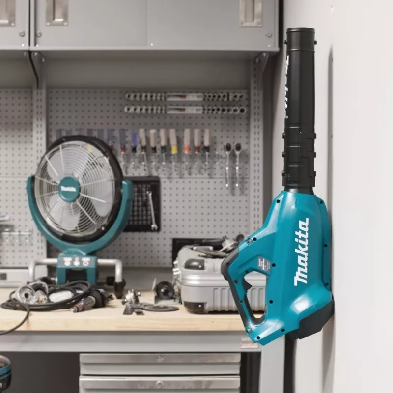 Soprador de folhas a bateria Makita DUB362Z 193 km/h preto, turquesa 18 V iões de lítio (Li-Ion)