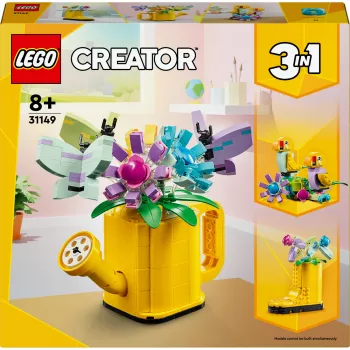 LEGO Creator Flor em regador 31149 — modelo de flor construível, 420 peças, 120×150×130 mm