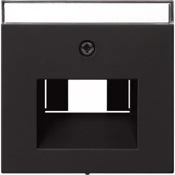 Sistema de rede Gira tampa BSF UAE/IAE modelo 55 preto — módulo de rede Gira, modelo 55, preto