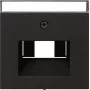 Sistema de rede Gira tampa BSF UAE/IAE modelo 55 preto — módulo de rede Gira, modelo 55, preto
