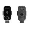 Suporte ativo para automóvel DELOCK 66939 para telemóveis — suporte com ventosa, preto/cinzento, compatível com carregamento sem fios