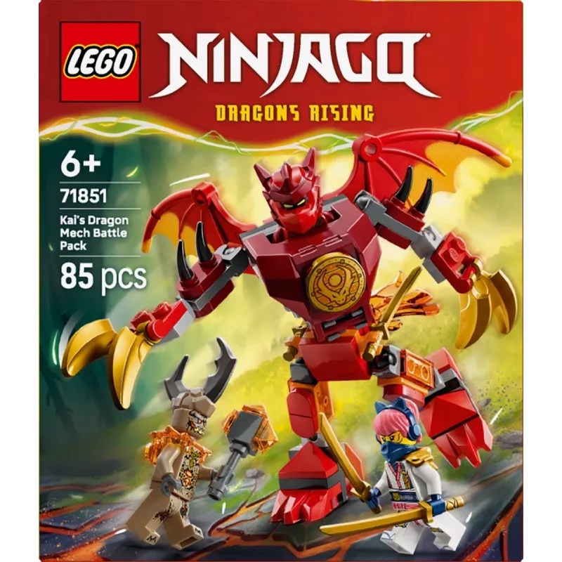 LEGO NINJAGO 71851 Pack de batalha: Mech dragão do Kai