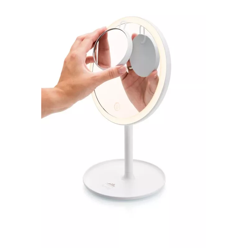 Espelho de maquilhagem LED autónomo ETA Fenité redondo 20 cm, controlo tátil, USB, bateria LiPo integrada