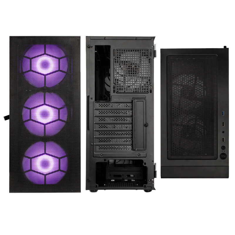 Kolink Observatory HF Plus Mesh ARGB Midi-Tower - preto