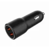 Carregador de automóvel para dispositivos móveis Gembird TA-UC-A2QC36-CAR-01, 36 W, 12–24 V, isqueiro, preto