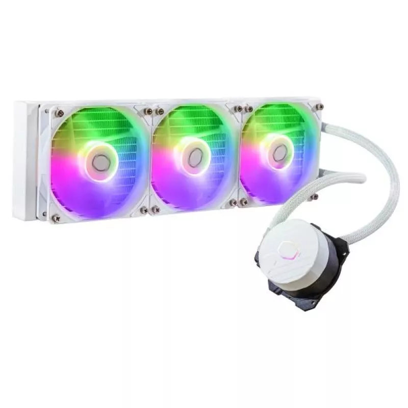 Kit de Refrigeração Líquida Cooler Master MasterLiquid 360L Core ARGB Branco Ventoinha 12 cm