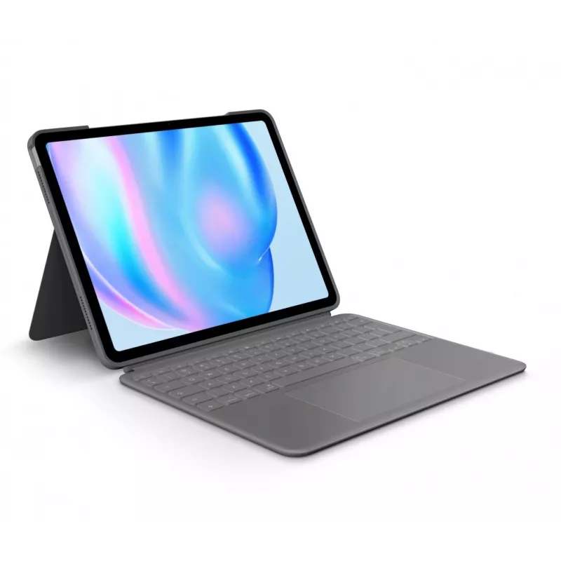 Logitech Combo Touch Teclado QWERTY US International Cinzento Trackpad