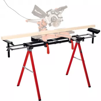 Suporte para serra de corte Einhell MSS 1608 4 pernas preto vermelho capacidade máxima 80 kg