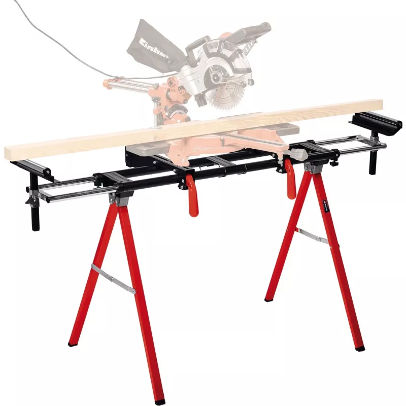 Suporte para serra de corte Einhell MSS 1608 4 pernas preto vermelho capacidade máxima 80 kg