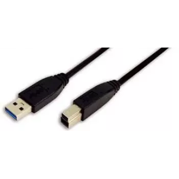 Logilink - Cabo USB - USB Type-A macho de 9 pinos - USB Type-B macho de 9 pinos - 3 m (USB 3.0) (CU0025)