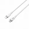 HYPER HyperJuice Cabo USB-C para USB-C de silicone 240W (0,9 m/1 m) - Branco