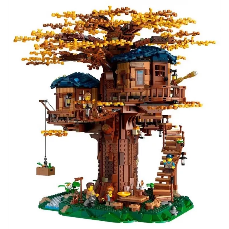 Conjunto LEGO IDEAS 21318 Casa na Árvore construção 3-em-1 – modelo modular de casa na árvore, conjunto de construção múltipla