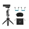 Sennheiser MKE 400 Mobile Kit - microfone condensador supercardioide com filtro passa-baixo e tripé Manfrotto