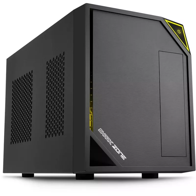 Caixa para PC Sharkoon SHARK ZONE C10 Mini-ITX preto, amarelo