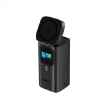 Powerbank magnética Qi2 CANYON OnPower 150 15000mAh alumínio cinzento-escuro