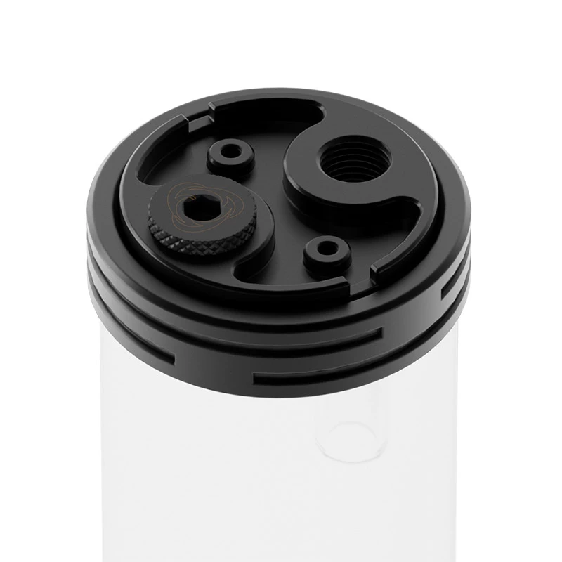 Reservatório (200 mm) Singularity Protium 2.0 — Acetal, preto (SC-P2-200R-ALBK)