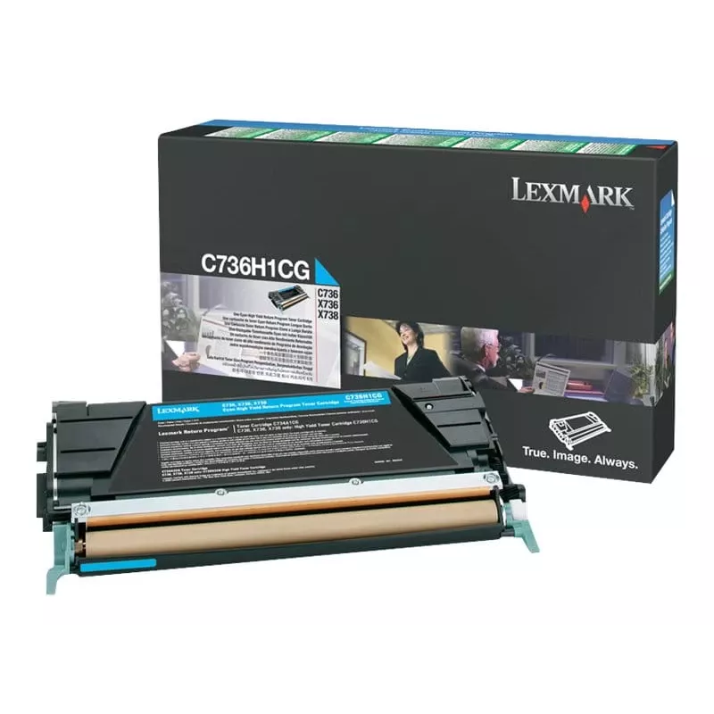 Lexmark C736H1CG - Toner ciano - para C736dn, C736dtn, C736N, X736de, X738de, X738dte
