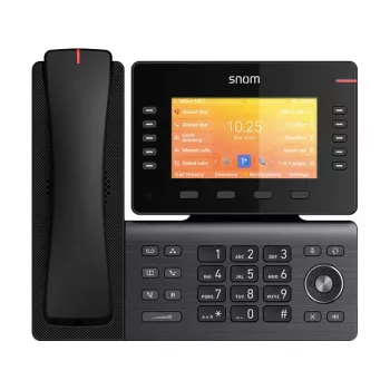 Snom D892M, telefone IP, preto, montagem em mesa/parede, Linux, TFT, 12,7 cm (5 polegadas)