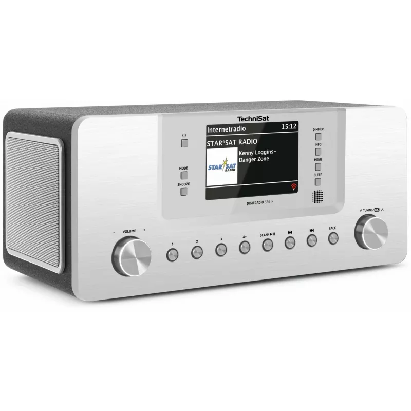 TechniSat DigitRadio 574 IR - sistema de áudio - 2 x 5 Watt - prateado (0001/2951)