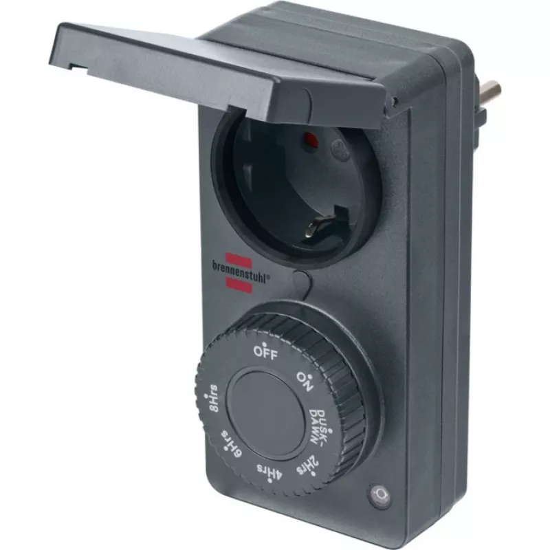 Temporizador com sensor crepuscular DDT IP 44 antracite