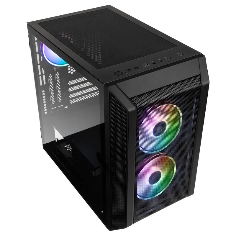 Caixa Micro-ATX Kolink Citadel Mesh RGB – preto