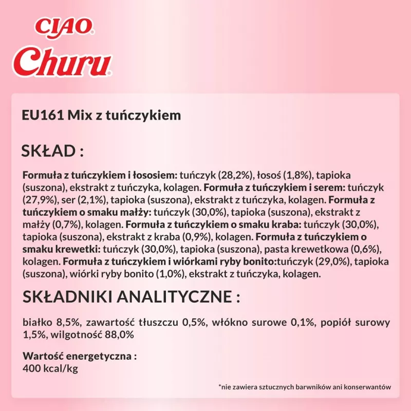 INABA Churu caixa sortida de atum – snacks para gatos – 60 x 14 g