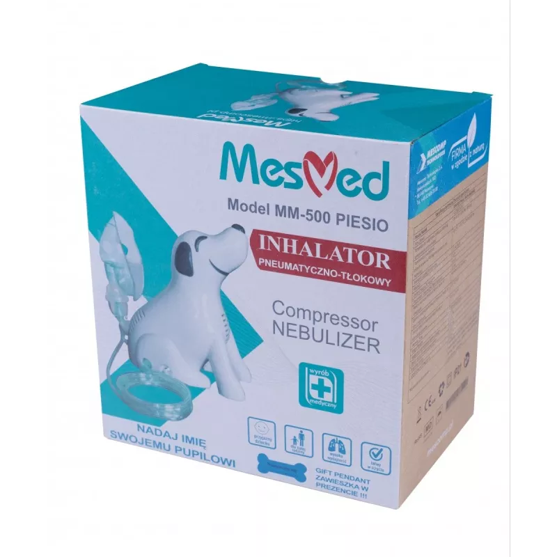 Inalador Mesmed MM-500 Piesio design portátil pneumático de êmbolo