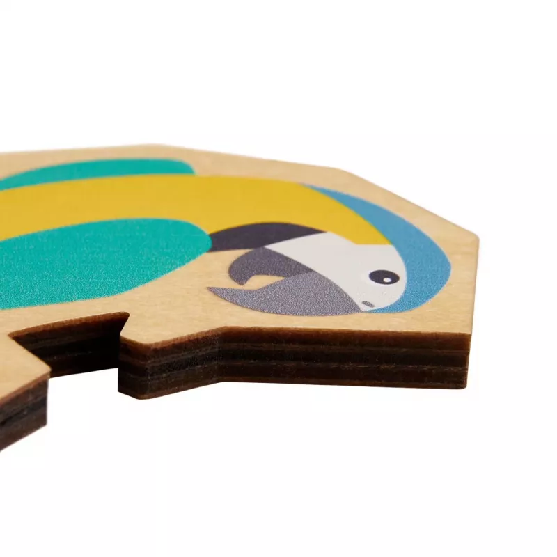 Puzzle 2 em 1 papagaio