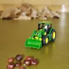 Conjunto de veículo Theo Klein 3903 trator de brinquedo pista de brincar 3 anos preto verde amarelo