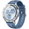 Smartwatch HUAWEI WATCH GT5 46mm – 1,43 polegadas AMOLED, GPS, 524 mAh, caixa em aço inoxidável, bracelete de tecido azul