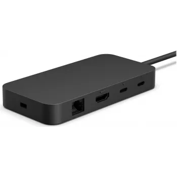 Docking station Microsoft Surface USB4 Dock com fios preta – dispositivos Surface compatíveis, conectividade USB4 com fios