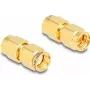 Adaptador DeLOCK RP-SMA ficha macho para SMA ficha macho C6801 tipo de conector SMA diâmetro 9 mm