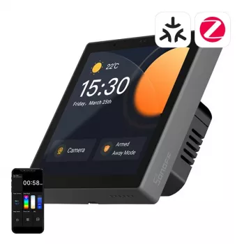 Painel de controlo inteligente de parede Sonoff NSPanel Pro – Wi-Fi, Bluetooth, suporte ZigBee, modelo NSPanel86PB
