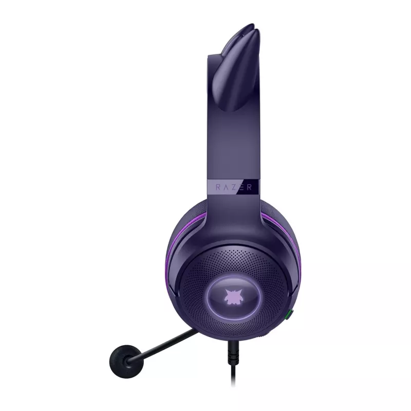 Razer Kraken Kitty V2 - Pokemon Gengar Ed. Headset com fio arco de cabeça Gaming USB Type-A Rosa