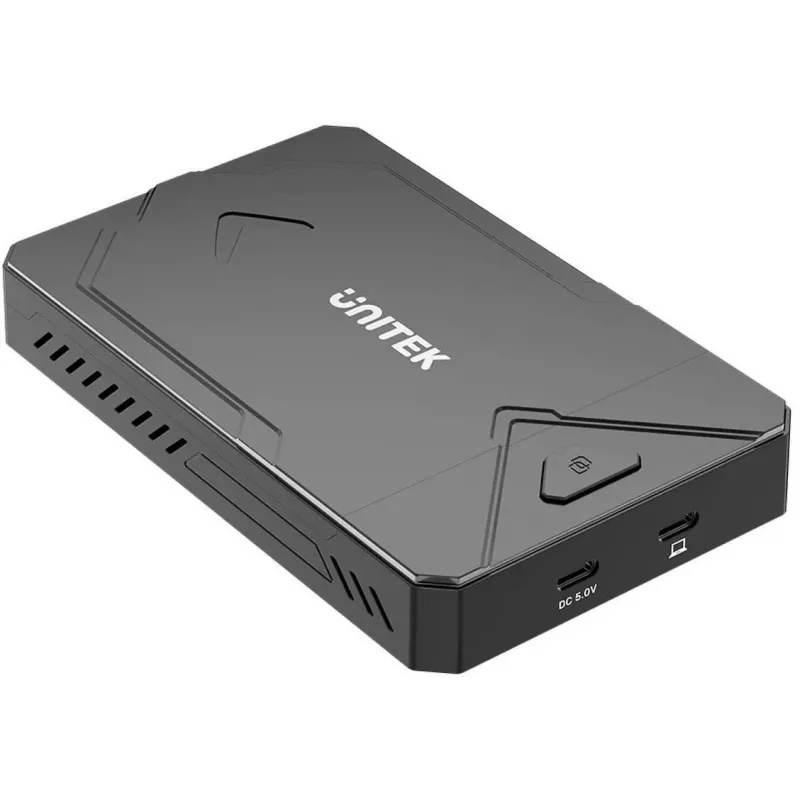 Caixa de armazenamento externa Unitek S1229CBK01 para M.2 NVMe e SSD SATA, Preto