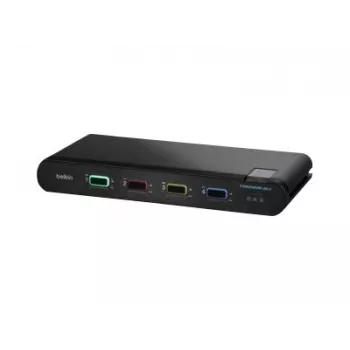 Belkin 4P Sngl Head DP/HDMI para DP/HDMI Video Secure DT KVM Switch PP4.0 (F1DN104KVM-UN-4)