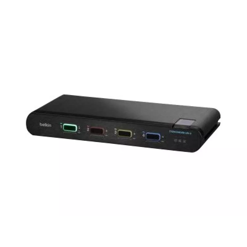 Belkin 4P Sngl Head DP/HDMI para DP/HDMI Video Secure DT KVM Switch PP4.0 (F1DN104KVM-UN-4)